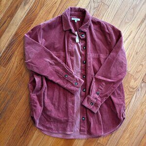 Madewell Corduroy Jacket, Rust Red Color, NWT